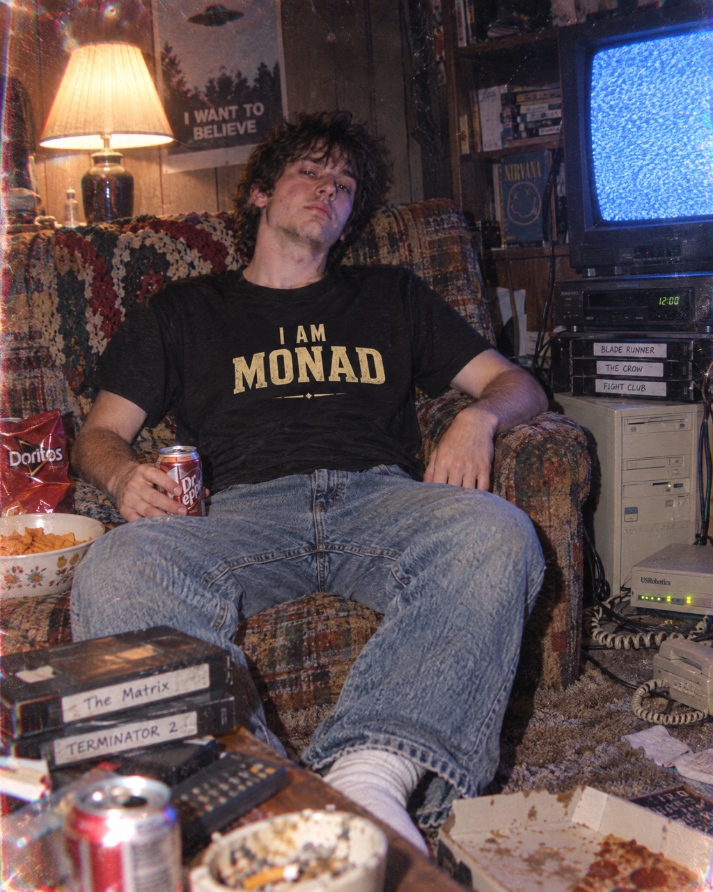 I AM MONAD — Black T-Shirt