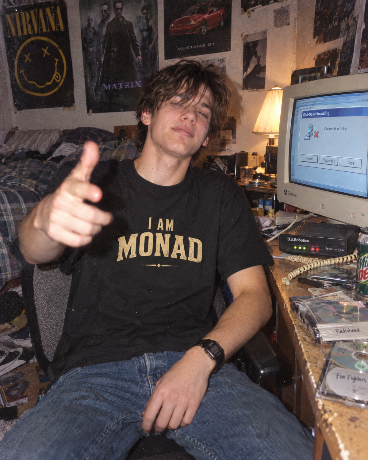 I AM MONAD — Black T-Shirt