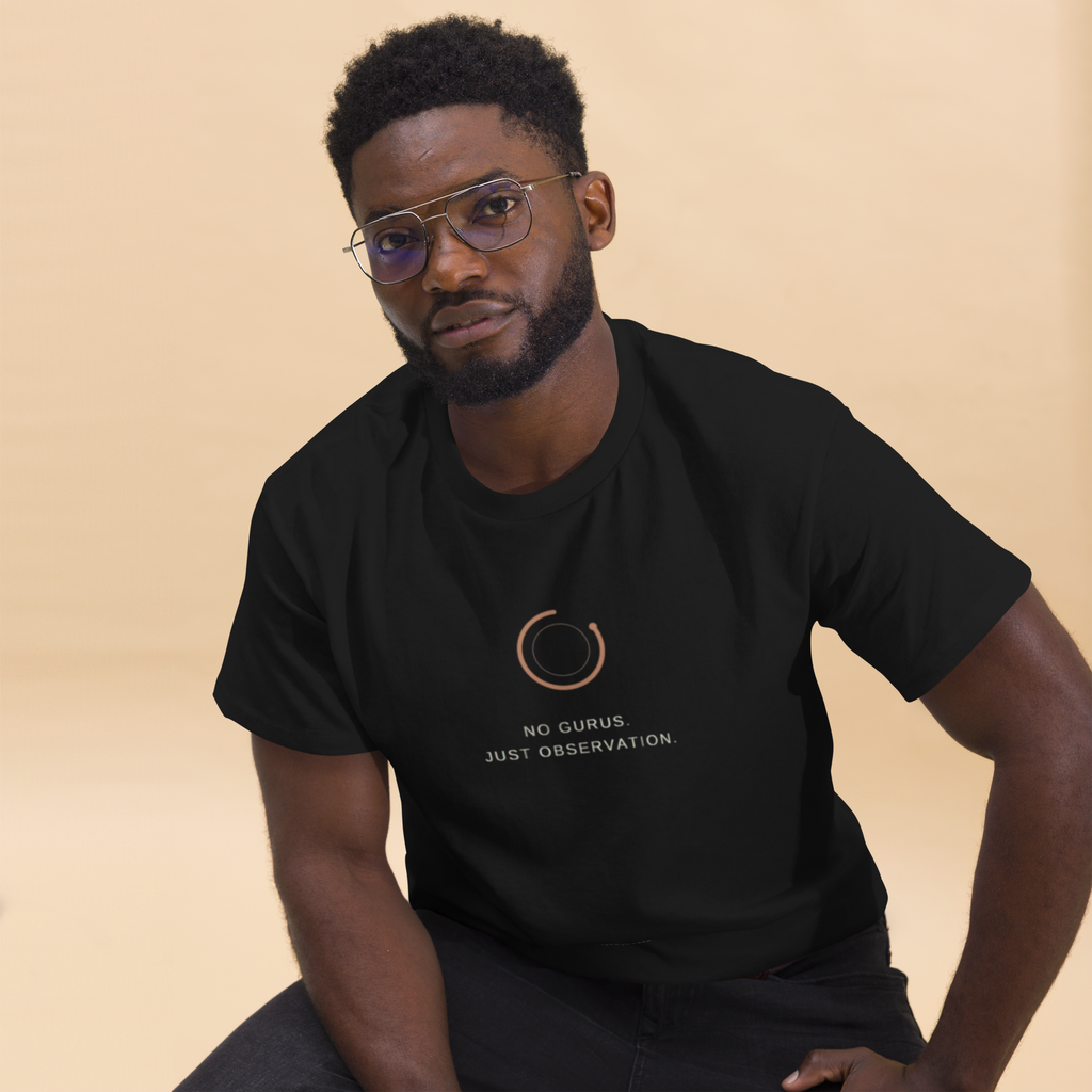 No Gurus. Just Observation. — I_AM_MONAD Heavyweight Tee