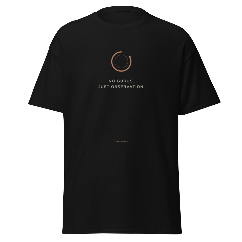No Gurus. Just Observation. — I_AM_MONAD Heavyweight Tee