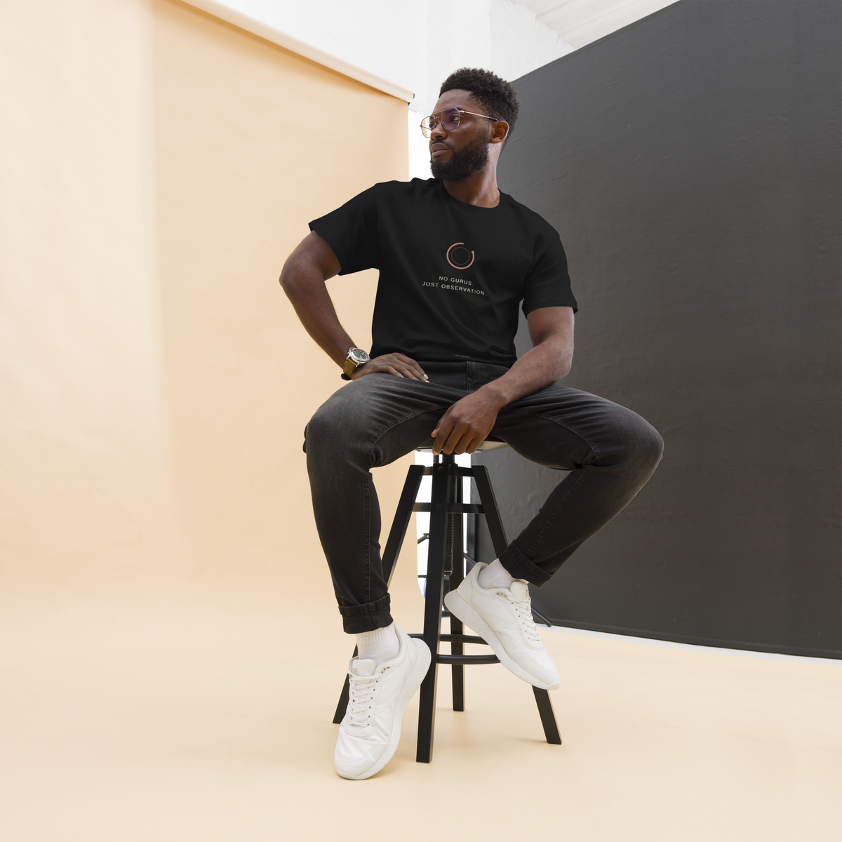 No Gurus. Just Observation. — I_AM_MONAD Heavyweight Tee